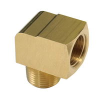 116-N4 FLOFLEX BRASS PIPE FITTING STREET ELBOW MALE X FEMALE ELBOW 1/2" MALE X 1/2" FEMALE NPT